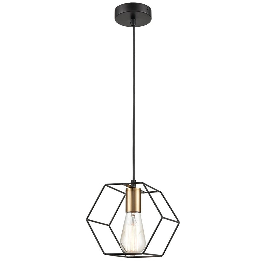 Lampă Suspendată APP1131-1CP Black/gold  2