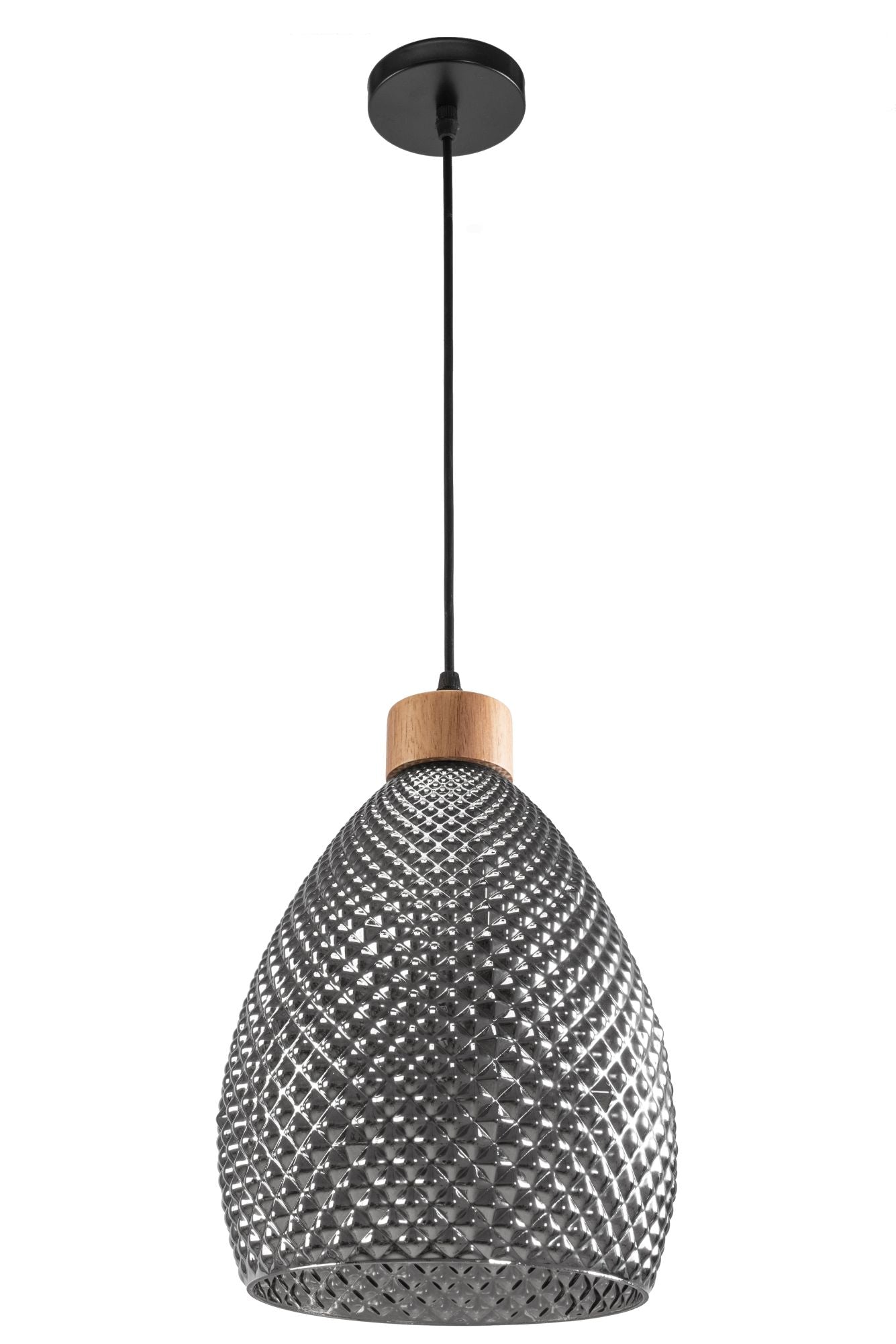 Lampă de tavan din sticlă Chihlimbar Retro Black APP897-1CP  6
