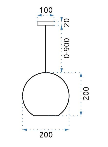 PENDUL DE TAVAN Sfera LE03-1 11