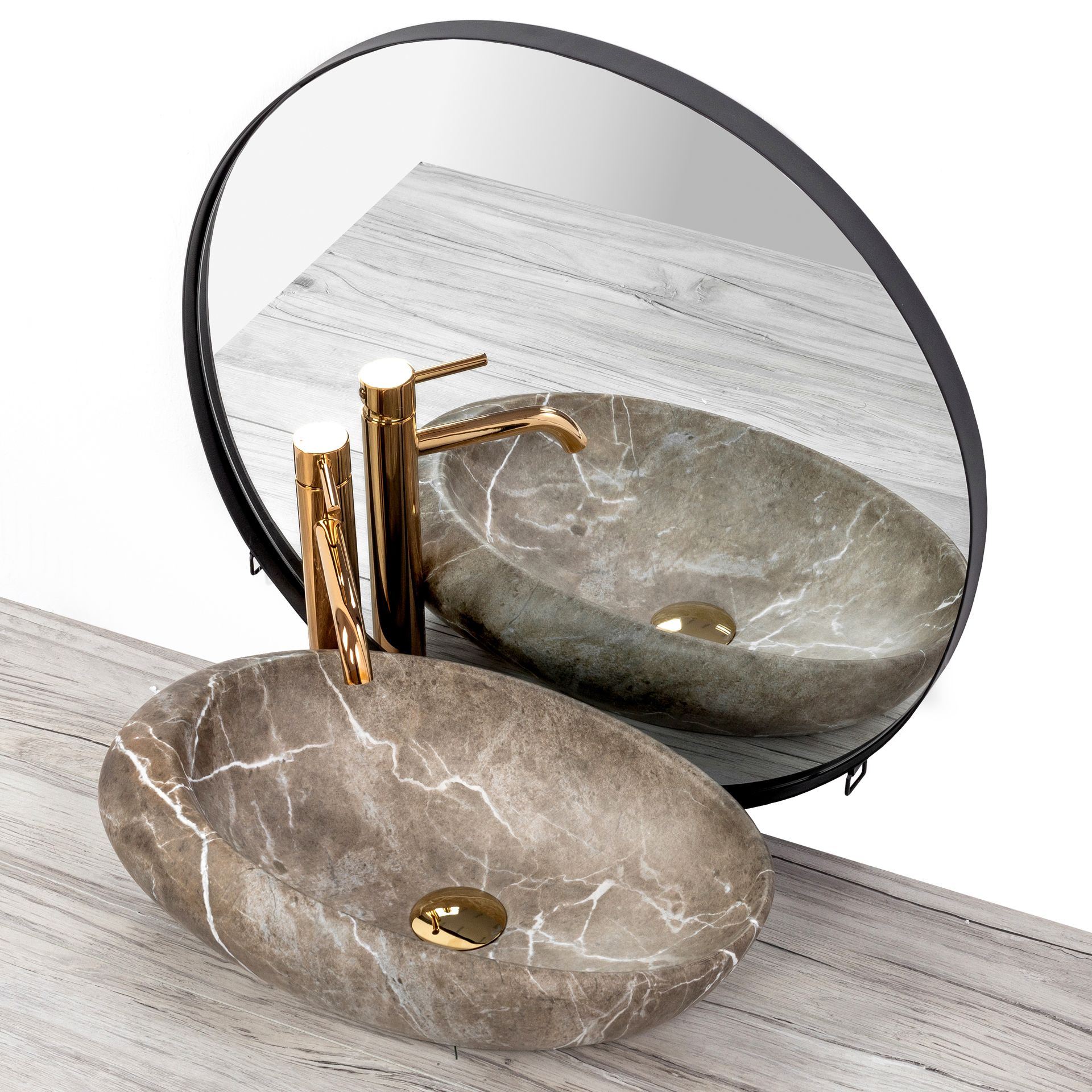 Lavoar pentru blat Rea Roxy B Stone NATURE 2