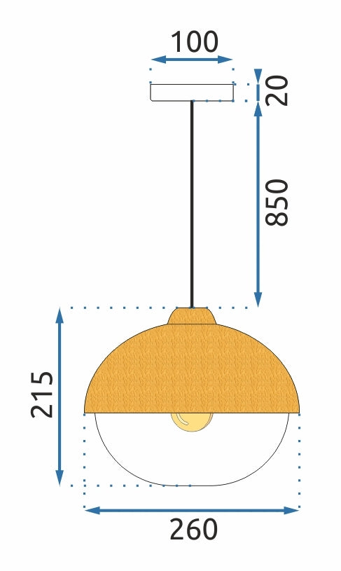 Lampa Metal Wood APP951-1CP Ground  7