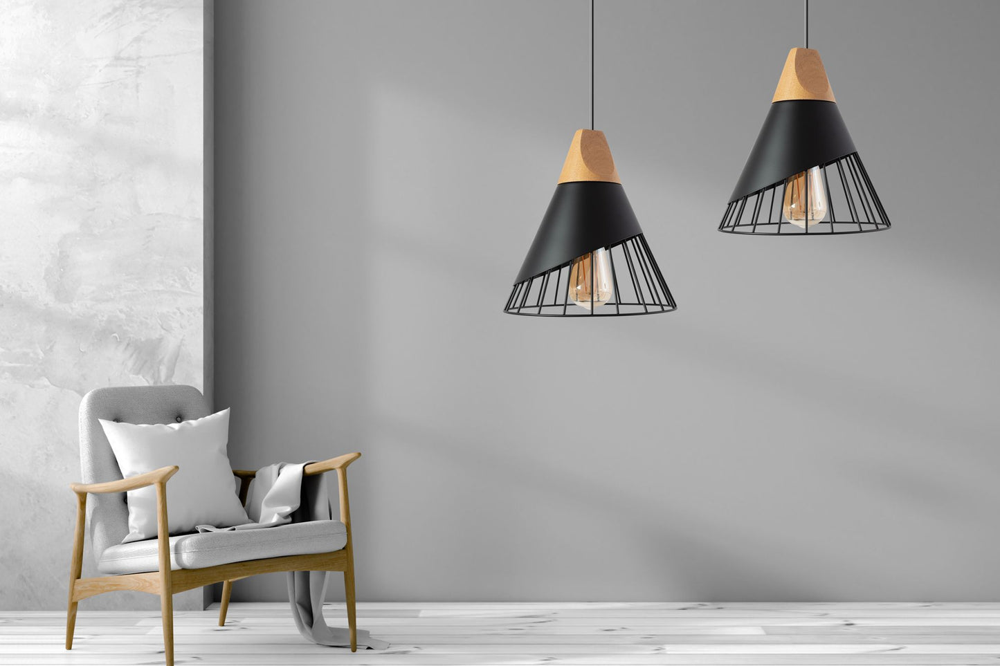 Lampa DE TAVAN SUSPENDABILA stil scandinav Metal APP223-1CP  4