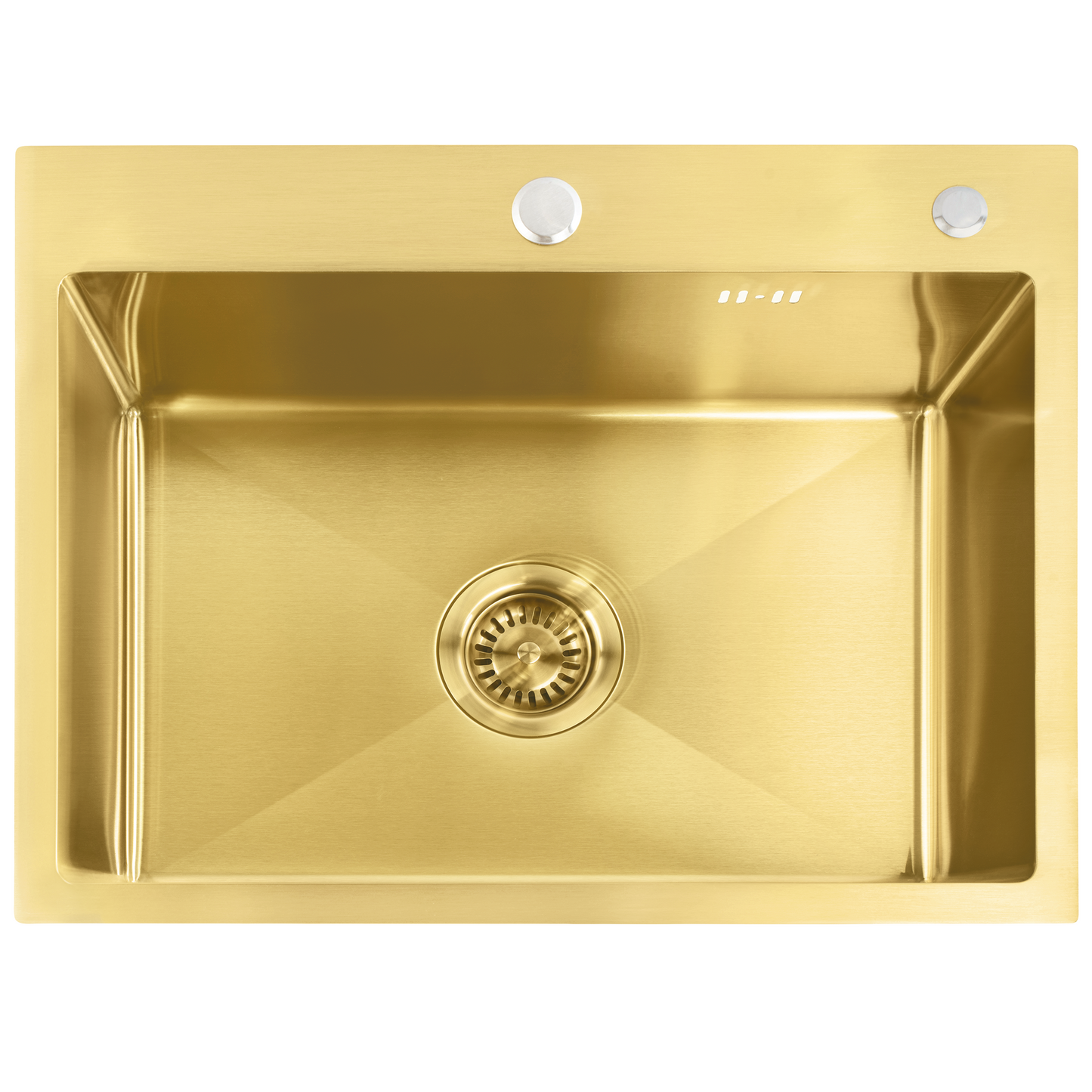 Chiuvetă inox Liam BRUSH GOLD cu robinet de bucătărie 2