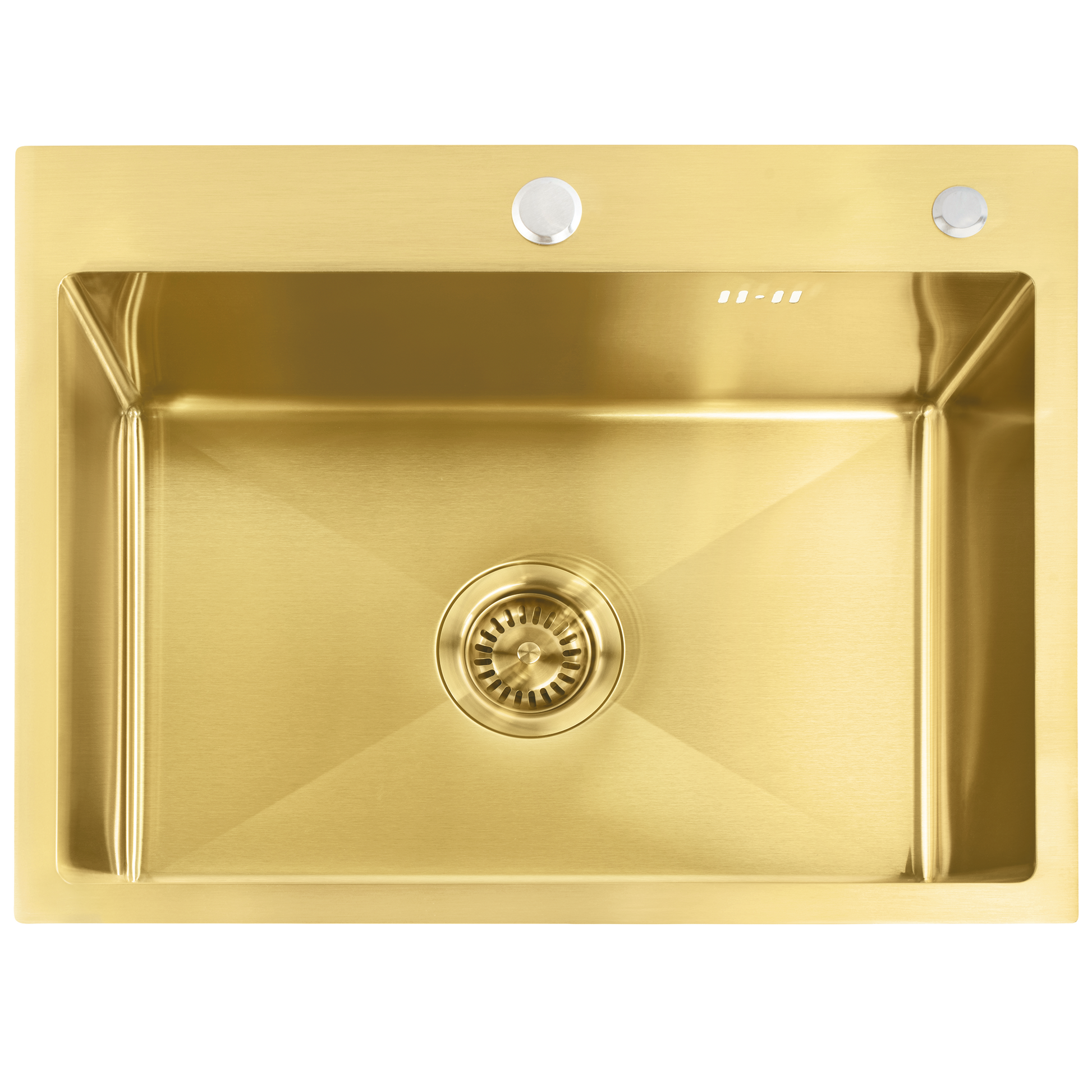 Chiuvetă inox Liam BRUSH GOLD cu robinet de bucătărie 2