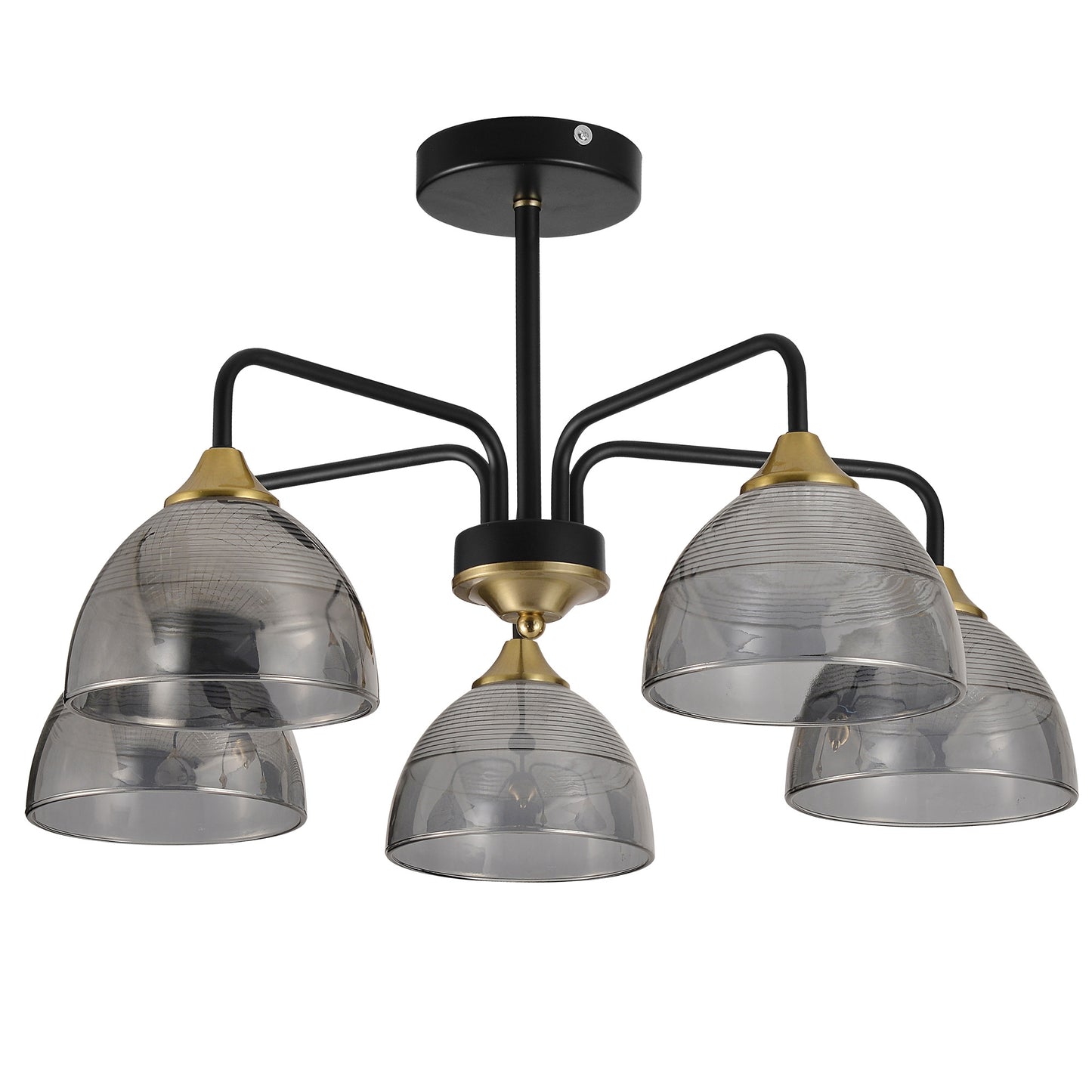 Lampă Suspendată G085-5c Black Grey  1