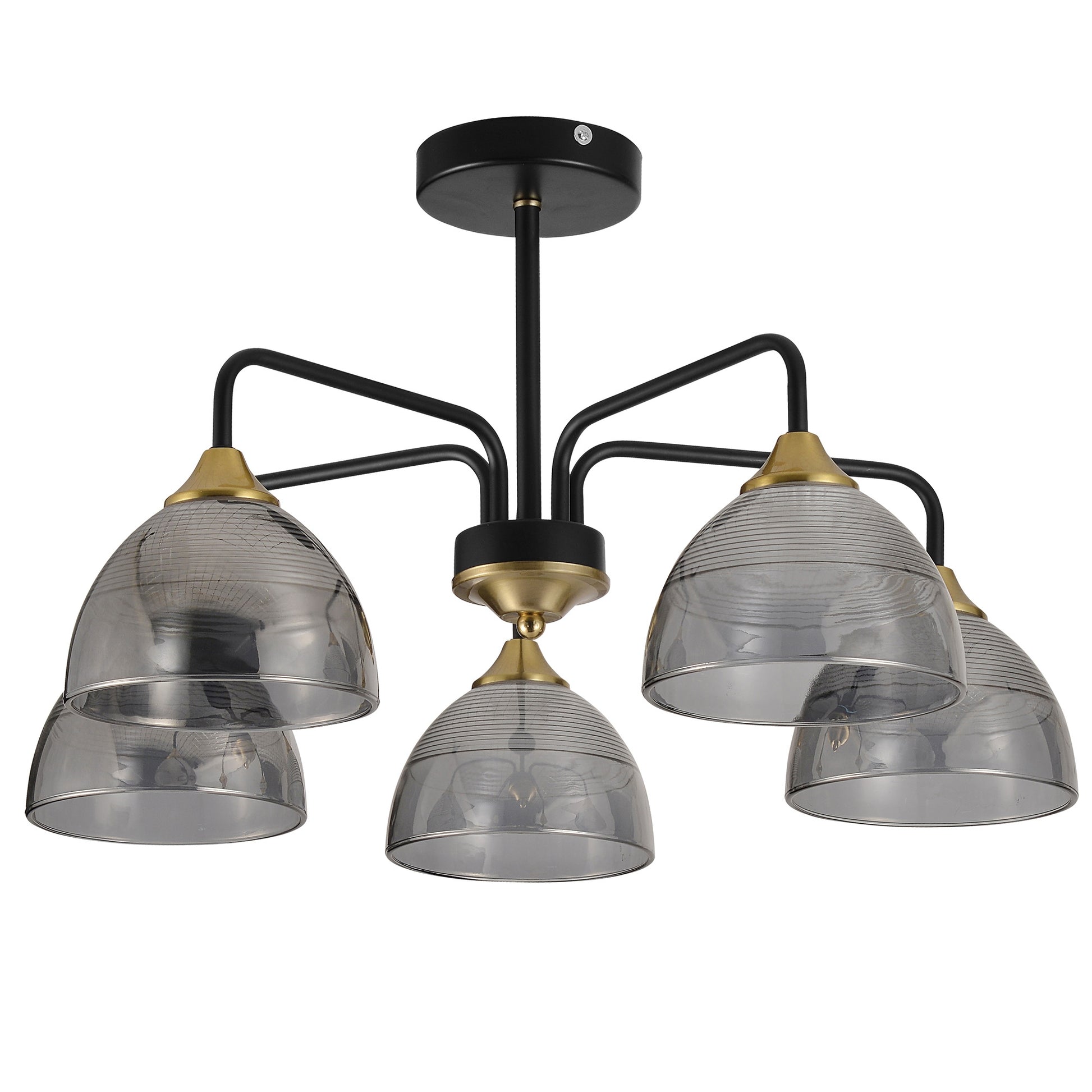 Lampă Suspendată G085-5c Black Grey  1