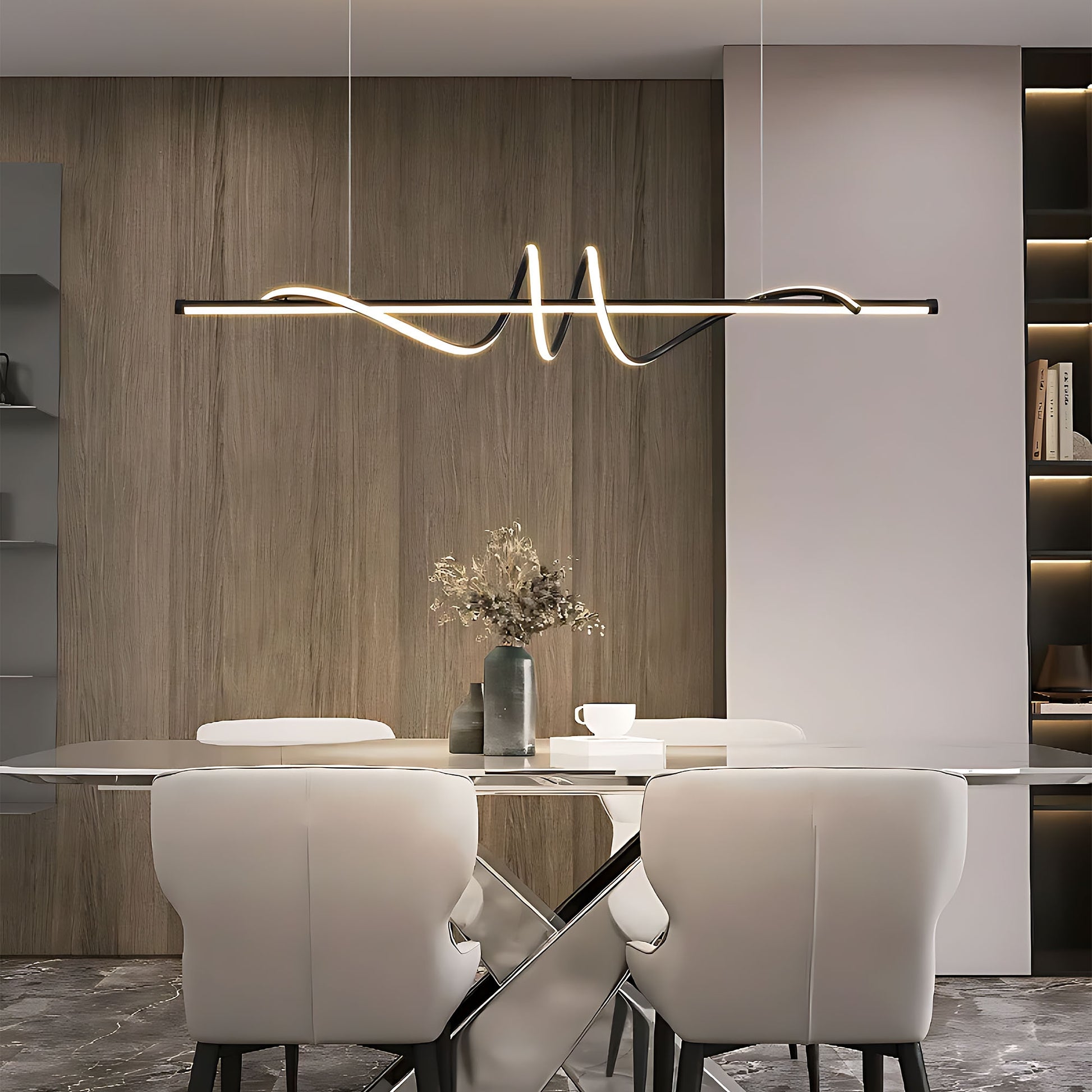 Lampa Wisząca Lhj023-cp 120 Cm Black  2