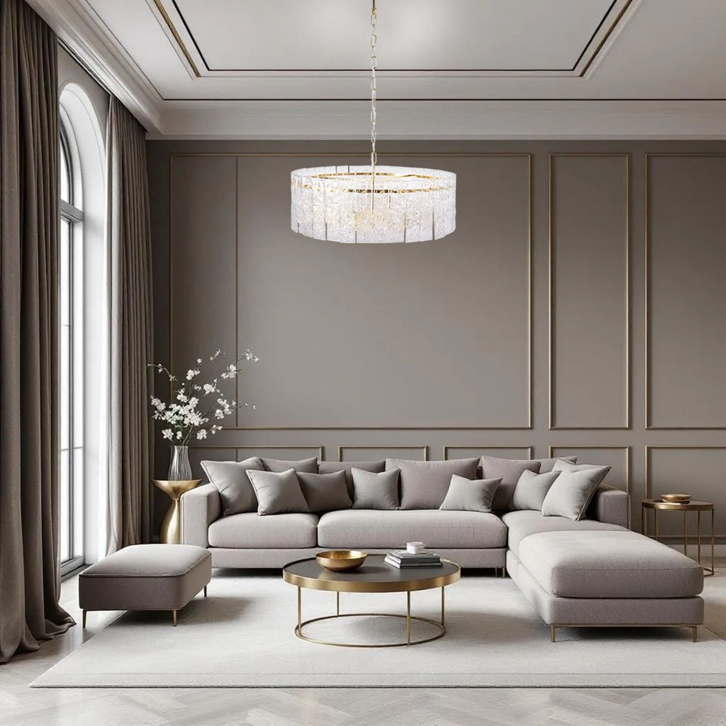 Lampă Suspendată Cristal App1779-cp 60cm Gold  7