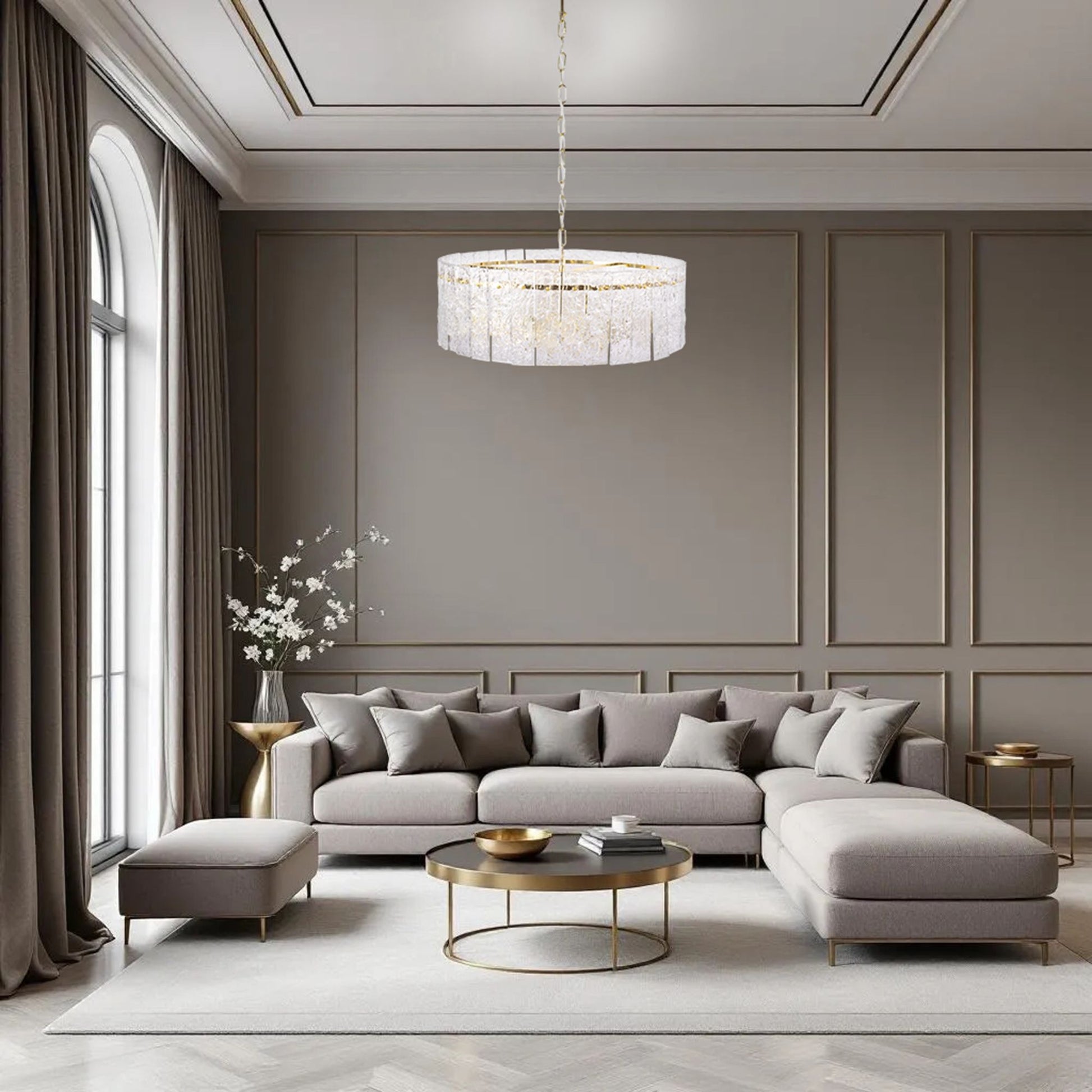Lampă Suspendată Cristal App1779-cp 60cm Gold  7