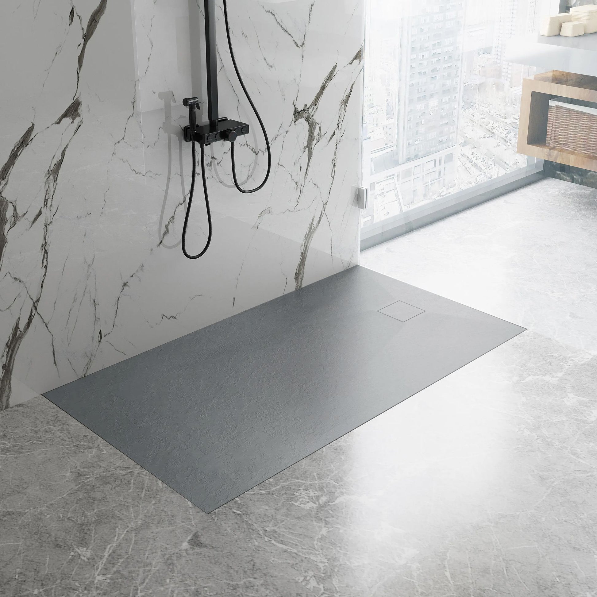 Cada de duș Magnum Grey 120x90  6