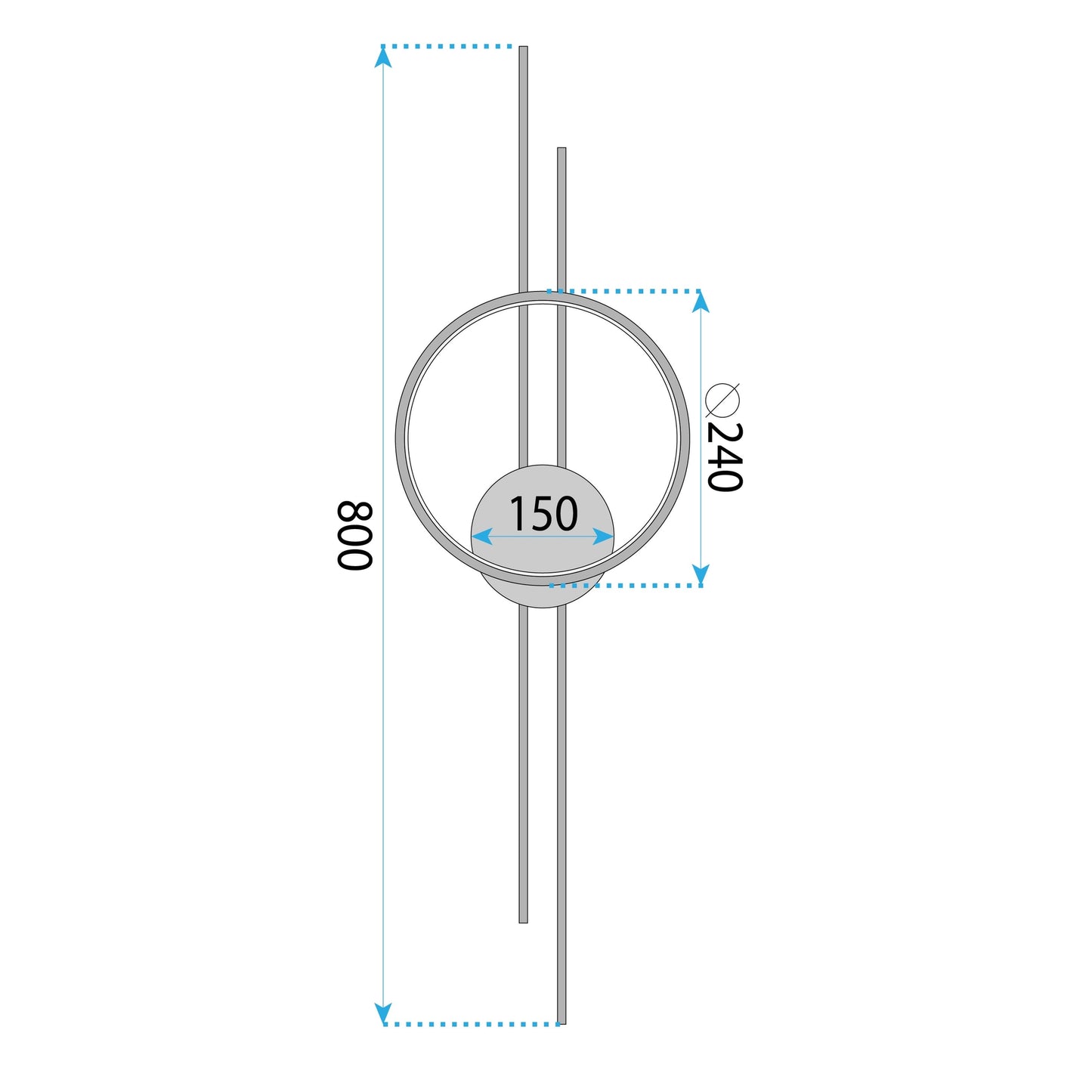 Aplică De Perete Led App1781-w Brush Gold  16