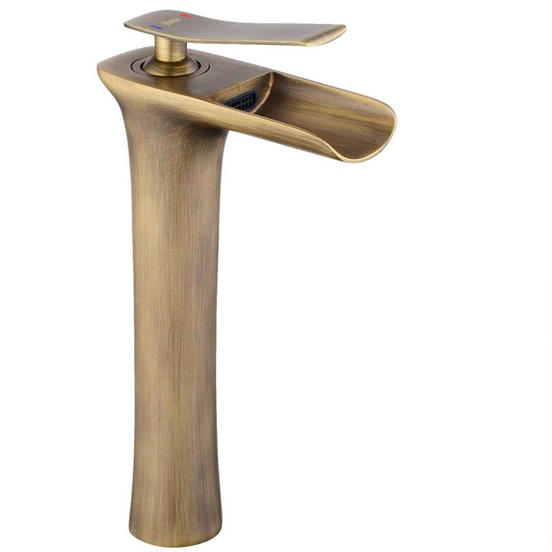 Robinet pentru lavoar Rea Laguna antique Brush Gold high 1