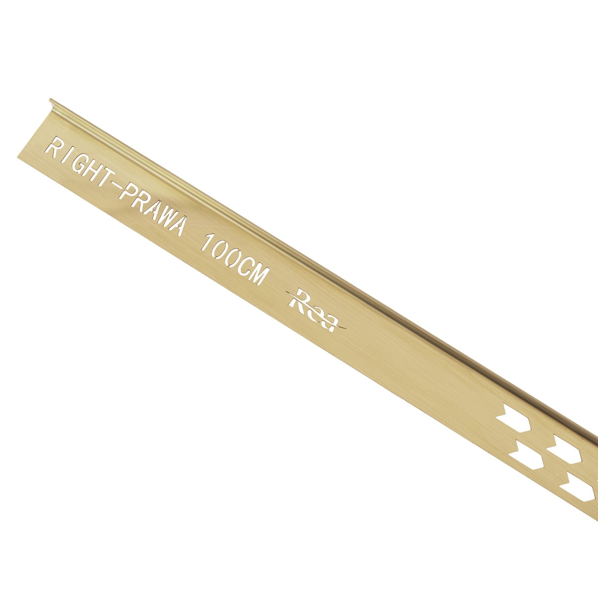 Profil de panta cadita de dus 100cm Brush Gold dreapta 5