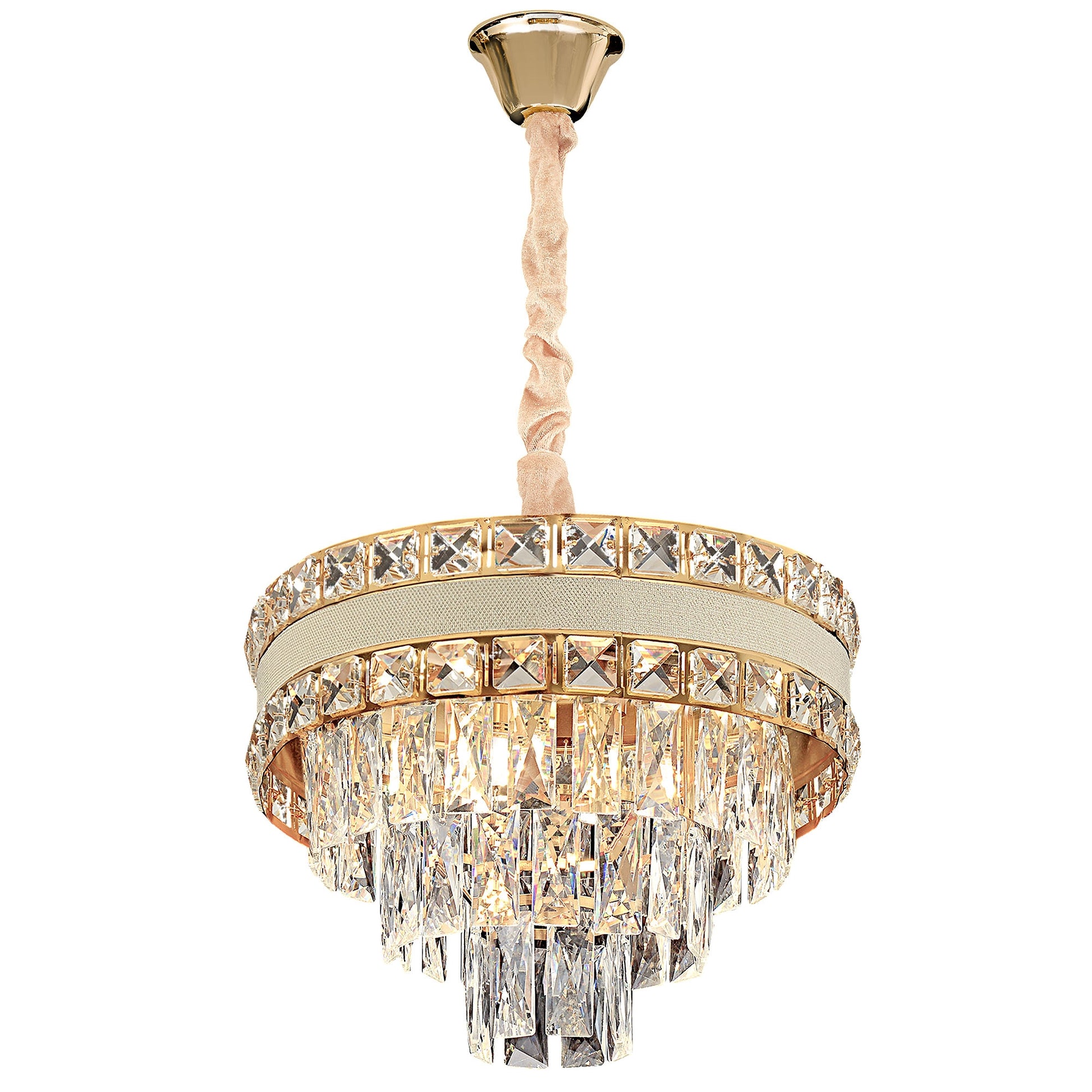 Lampă Suspendată Cristal G047-cp 40cm Gold  1