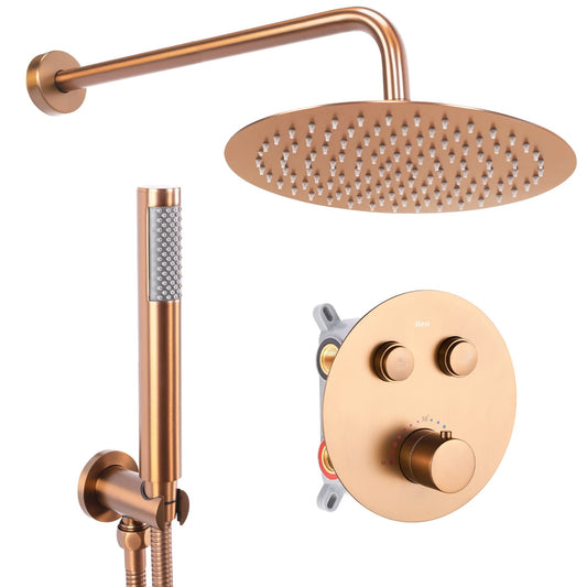 Set de duș incastrat Rea LUNGO COPPER BRUSH + BOX cu termostat 1