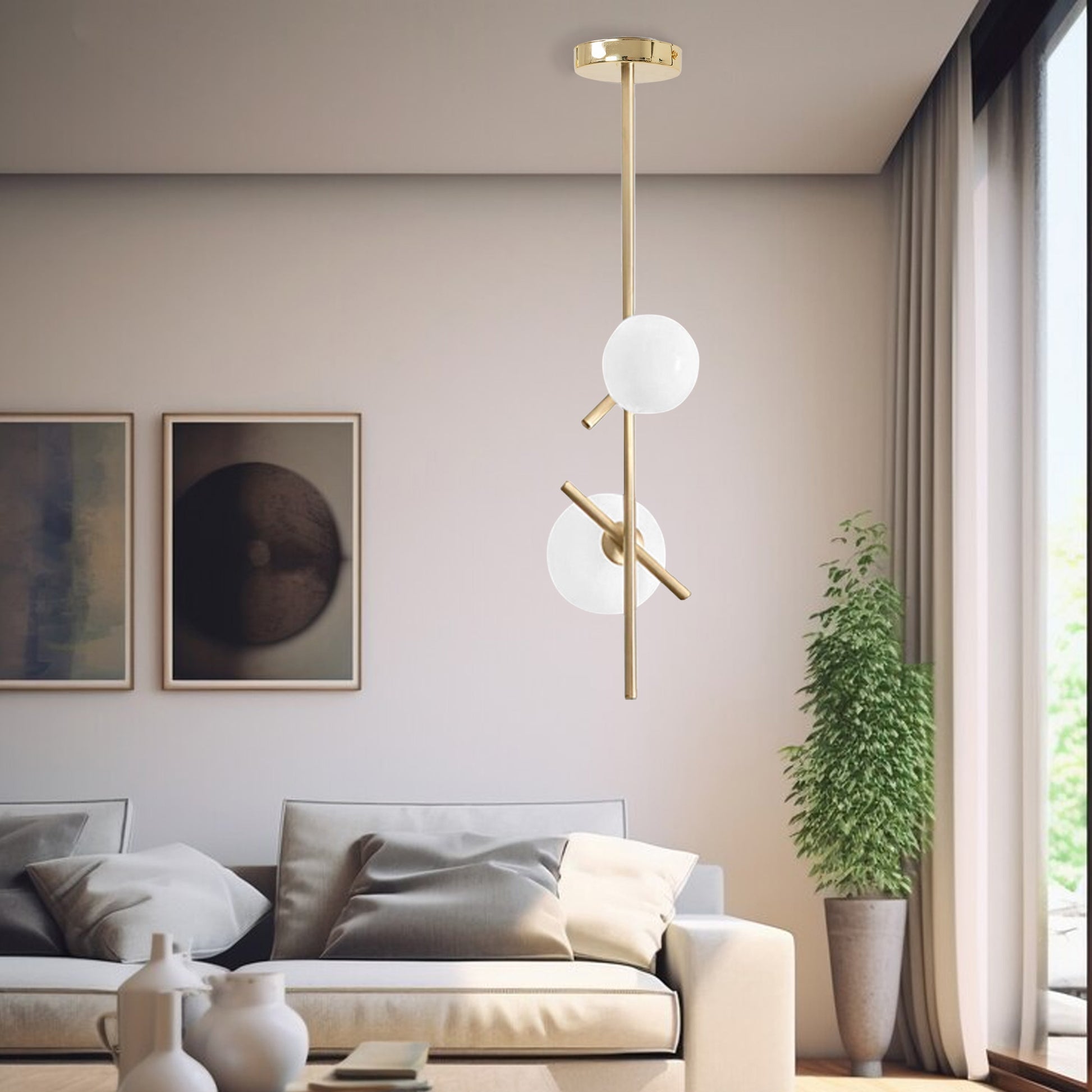 Lampă Suspendată APP1666-2CP Gold  3