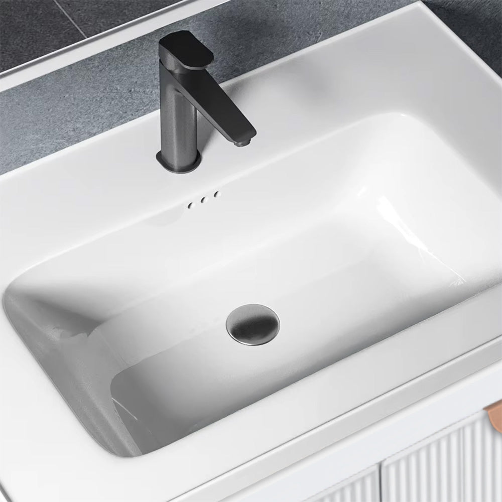 Set Mobilier De Baie Cu Lavoar Mario 60cm White  3