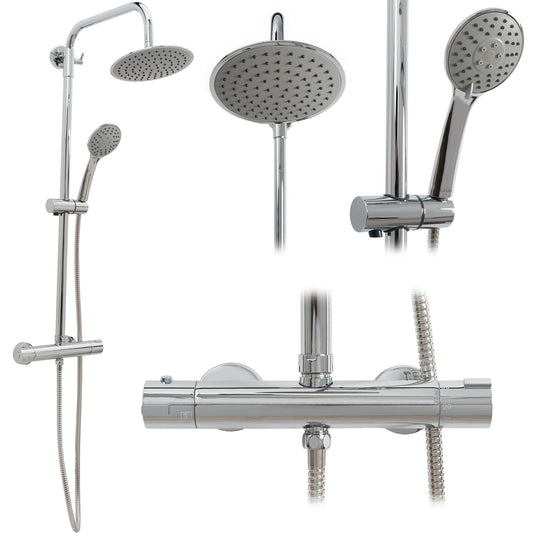 Set dus cu termostat CALANI DAYTON CHROME  1