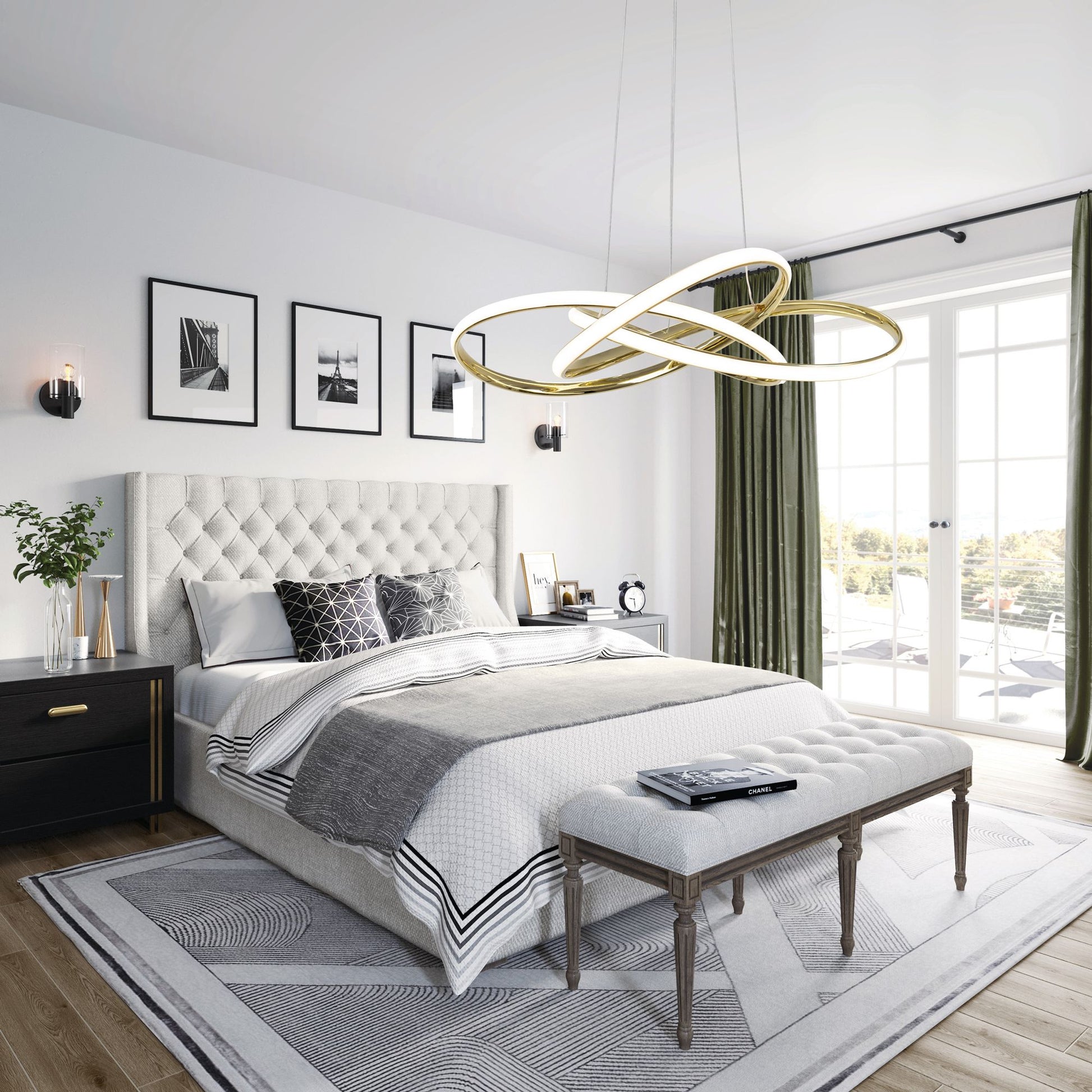 Lampa LED APP815-CP Node Gold 5