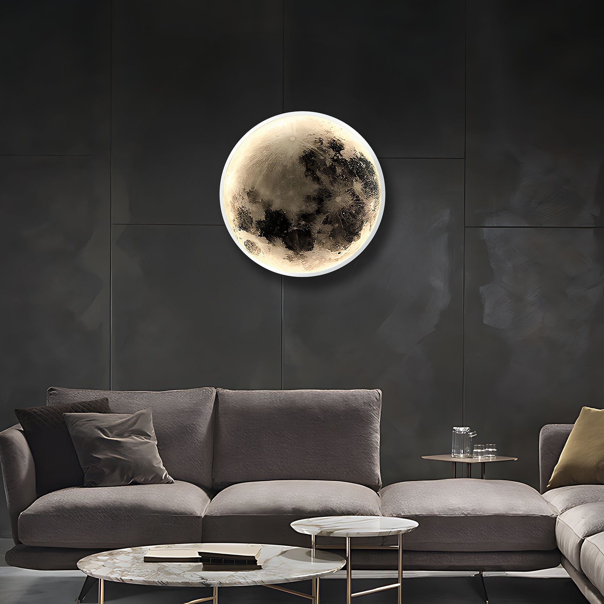 Lampă De Tavan App1806-cw Moon Led White  4