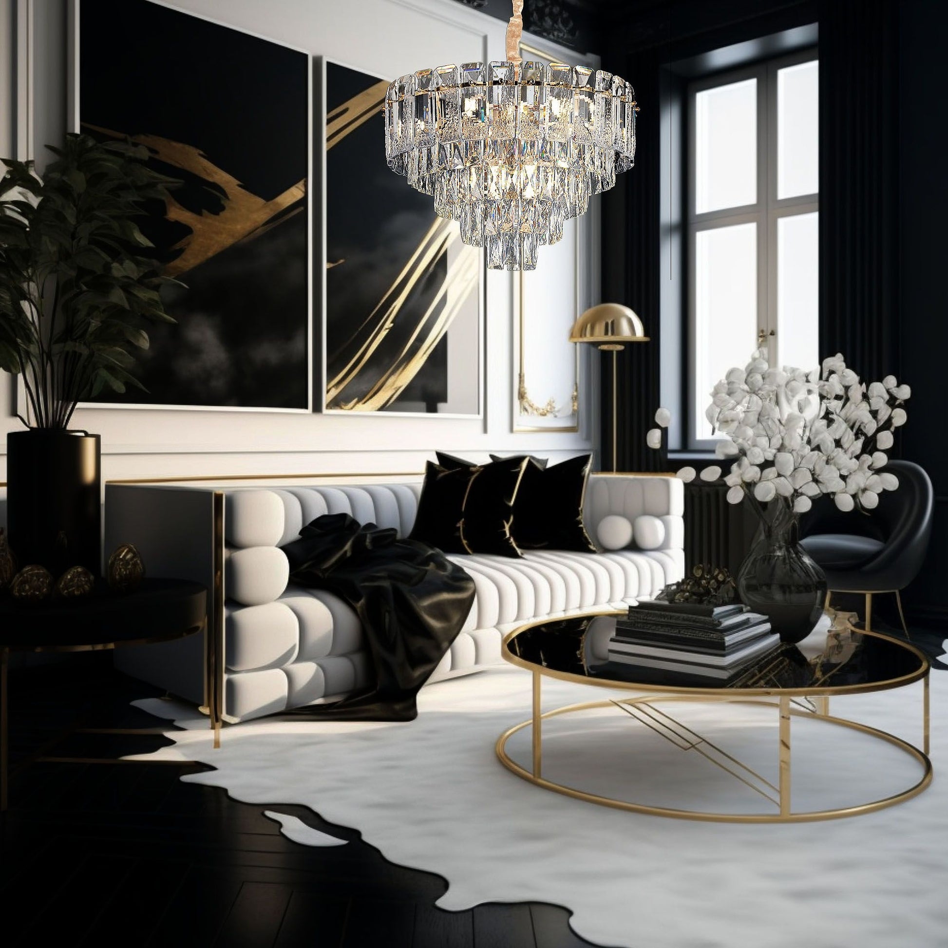 Lampă Suspendată Cristal G056-cp 50cm Gold  9
