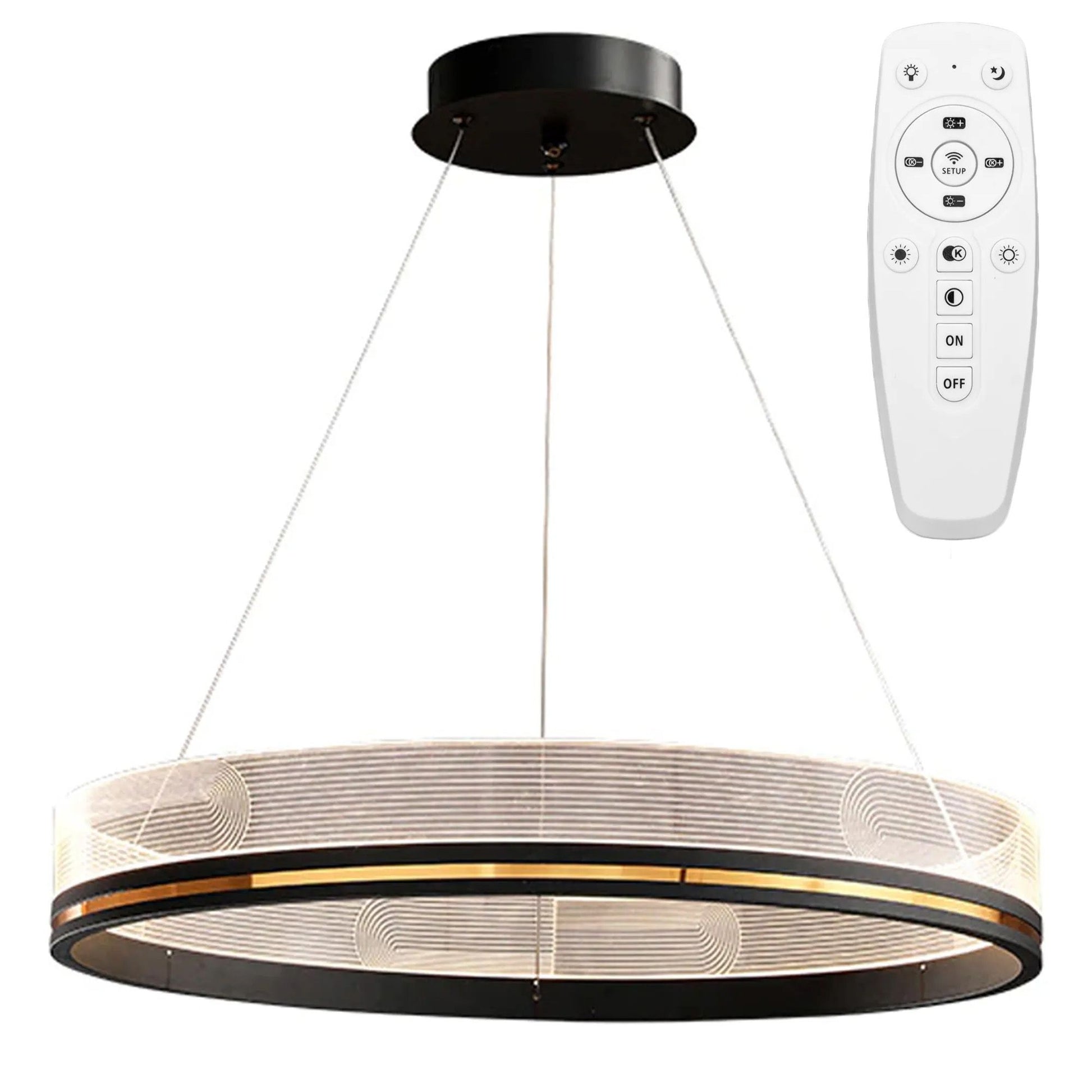 Lampă suspendată APP1192-CP Black Gold  1