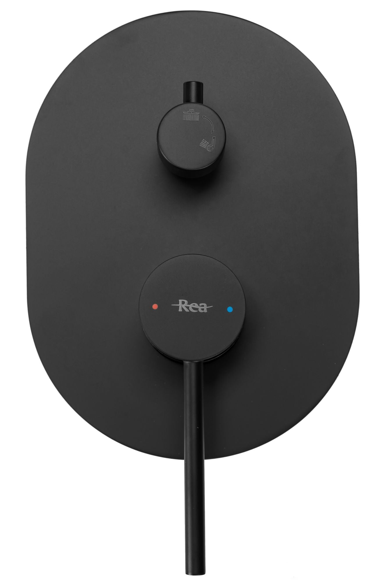 Set de dus incastrat REA OVAL Negru + BOX 8