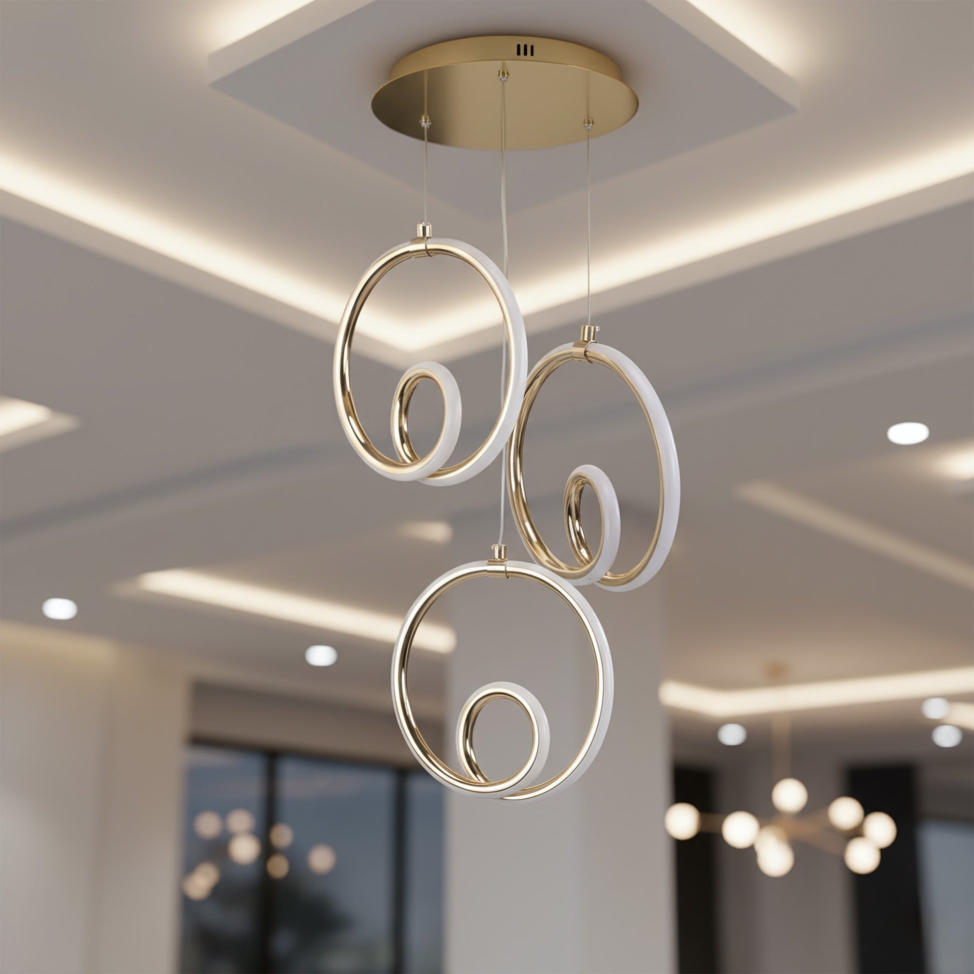 Lampa Led Lhj095-3cp Gold  6