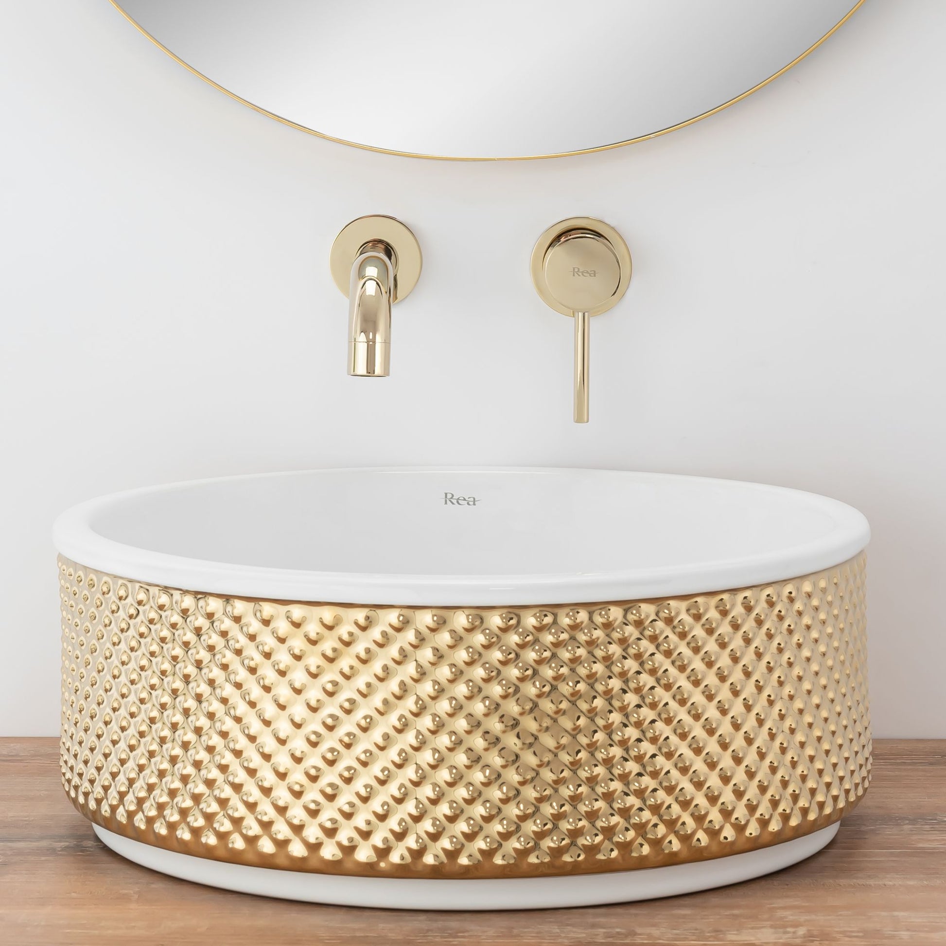 Lavoar de blat Rea Helen Gold White 4