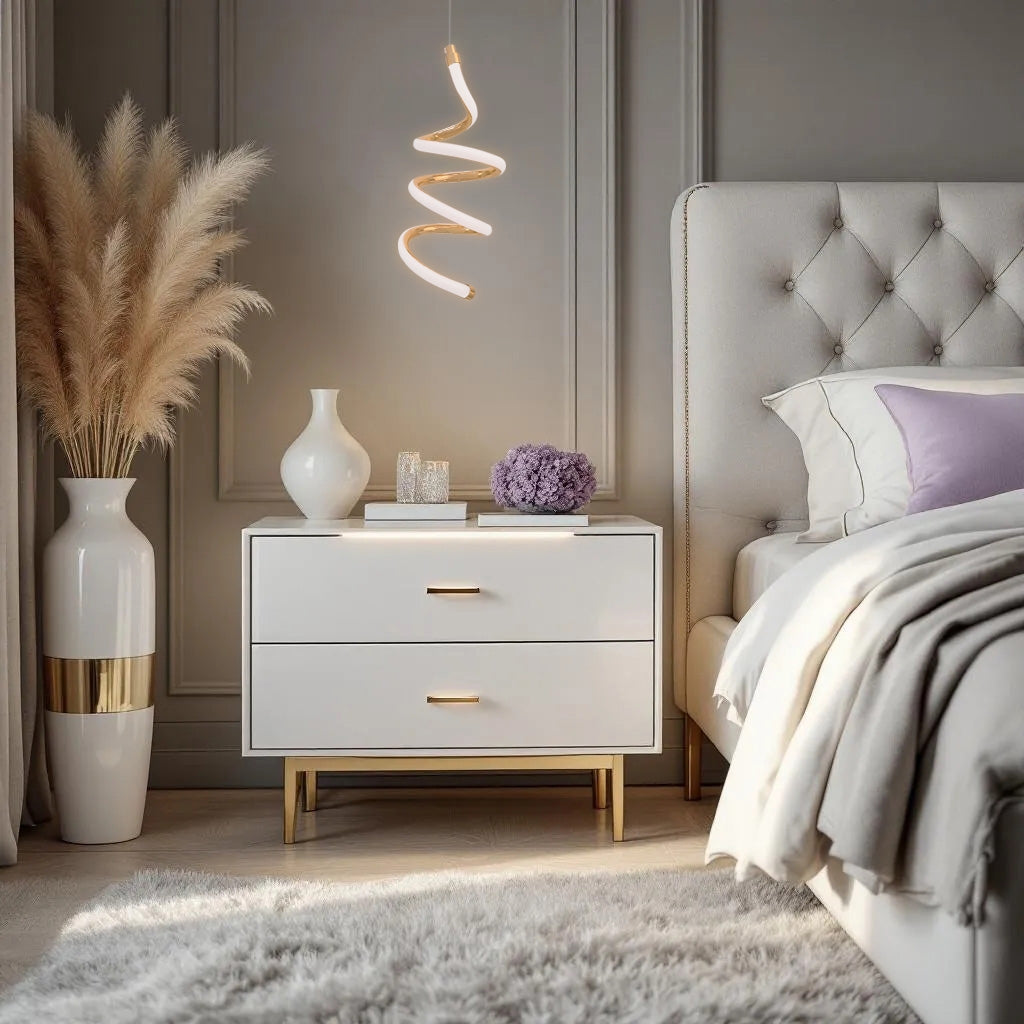 Lampă Suspendată De Tavan Led Lhj096-1cp Light Rose Gold  5