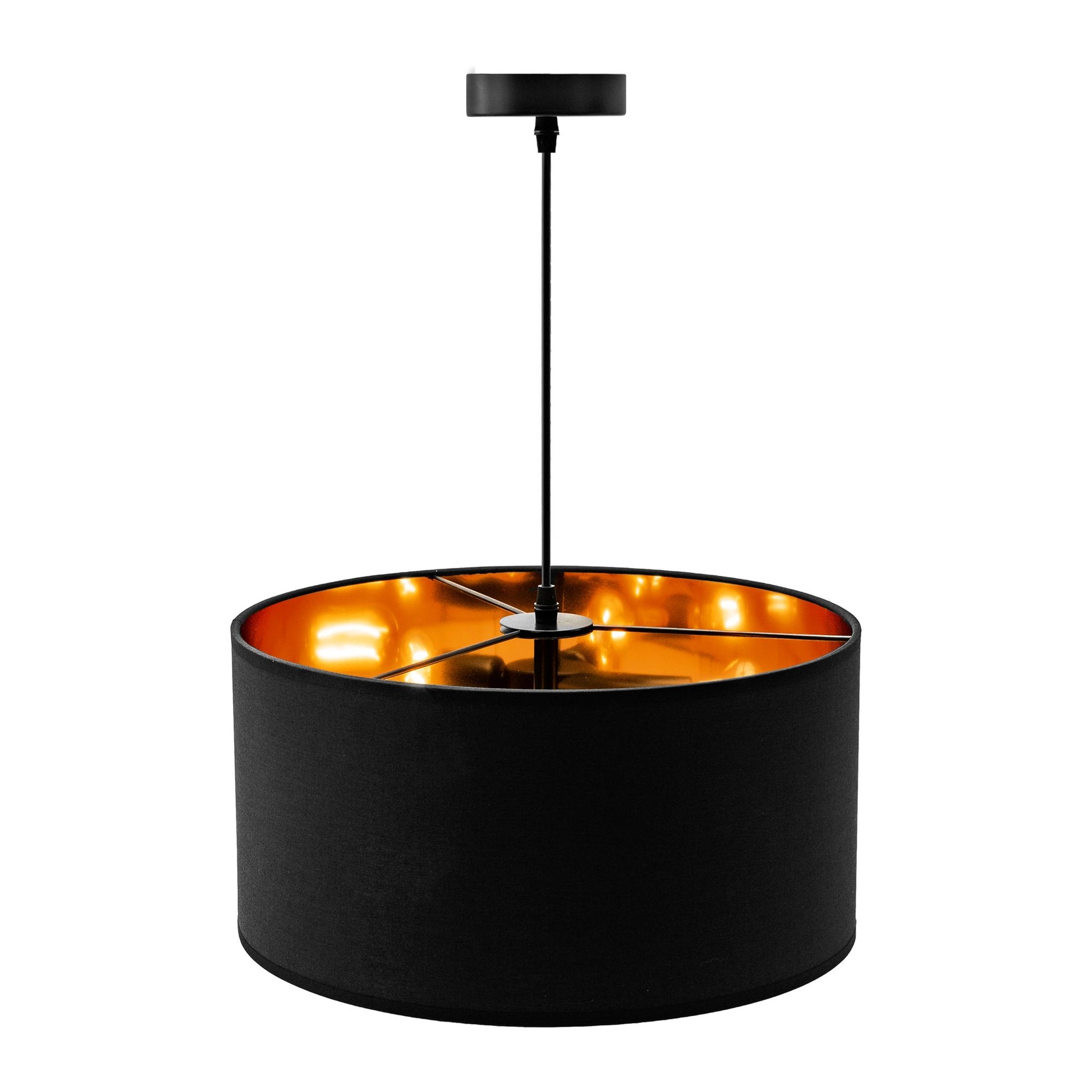 Lampă suspendată Negru Auriu 40cm APP620-1CP 3