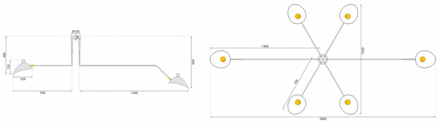Lampa APP570-6C  7