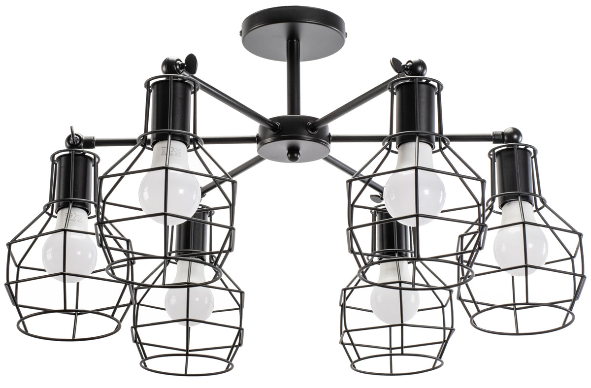 Lampă Suspendată De Tavan Din Metal Loft APP735-6C  1