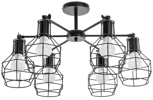 Lampă Suspendată De Tavan Din Metal Loft APP735-6C  1
