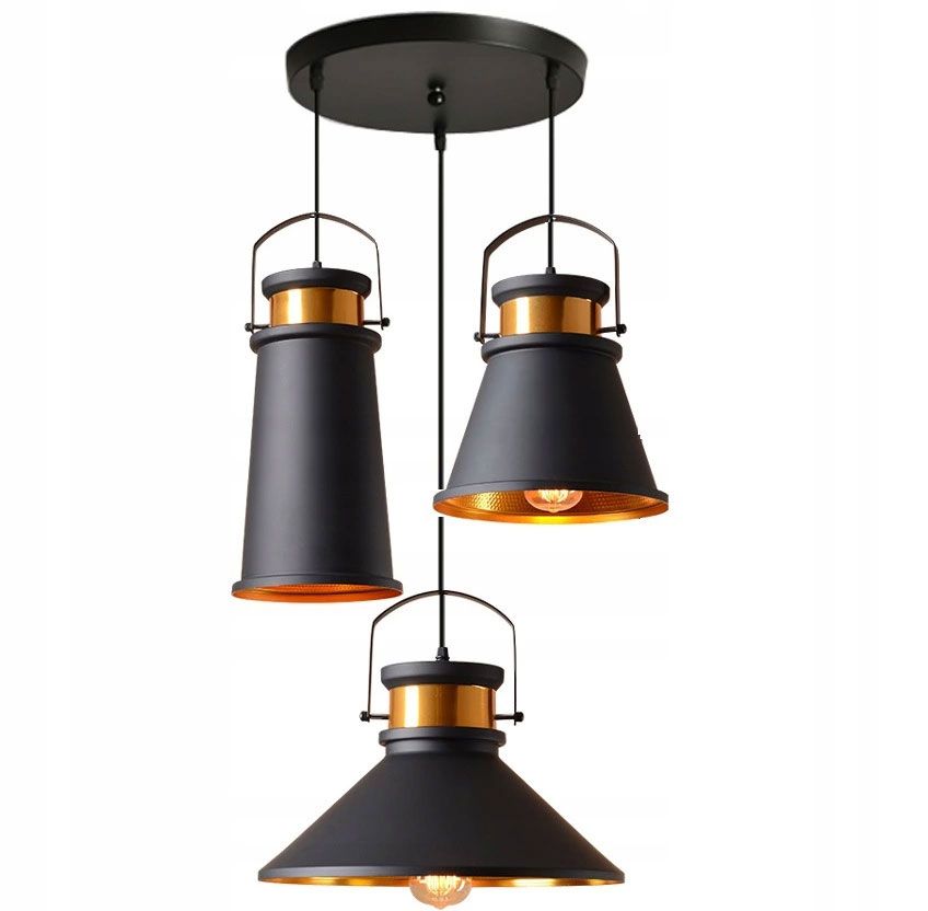 Lampa DE TAVAN ASTI ABC negru / Auriu  1