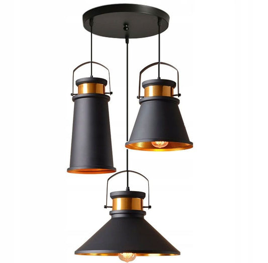 Lampa DE TAVAN ASTI ABC negru / Auriu  1