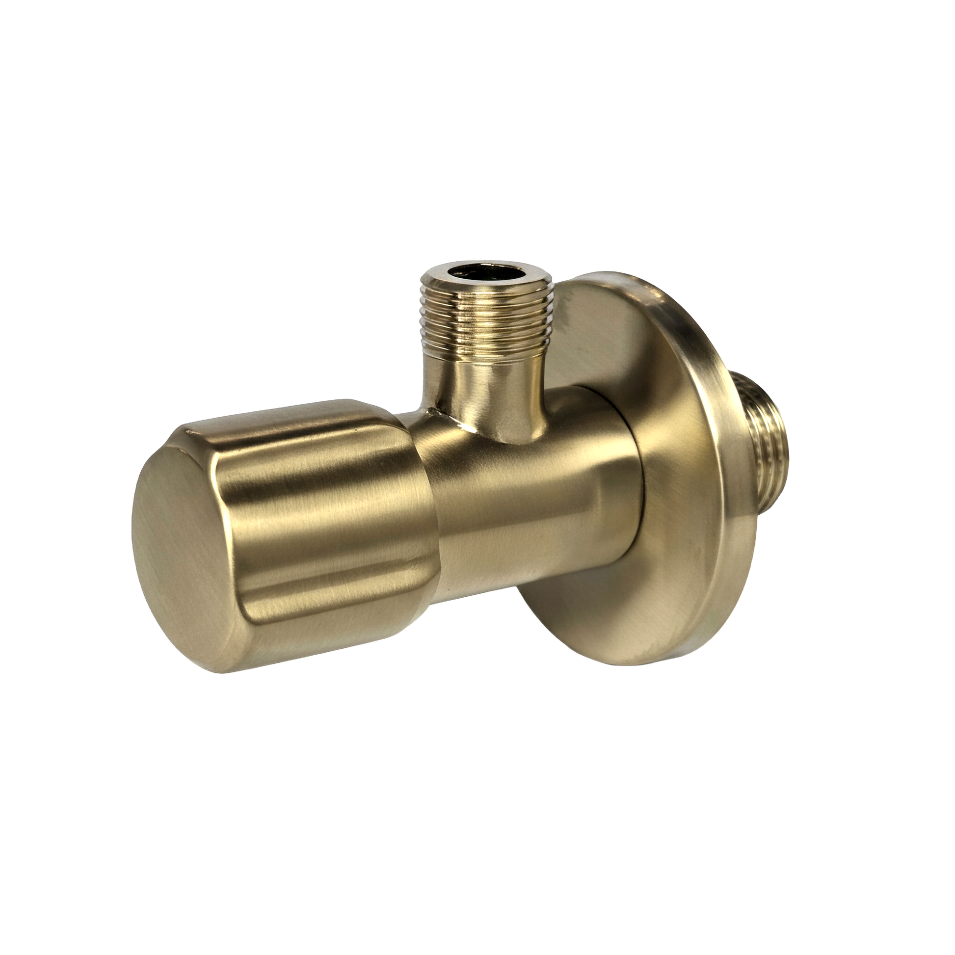 Robinet colțar 02  1/2" x 3/8" Brush Gold  2