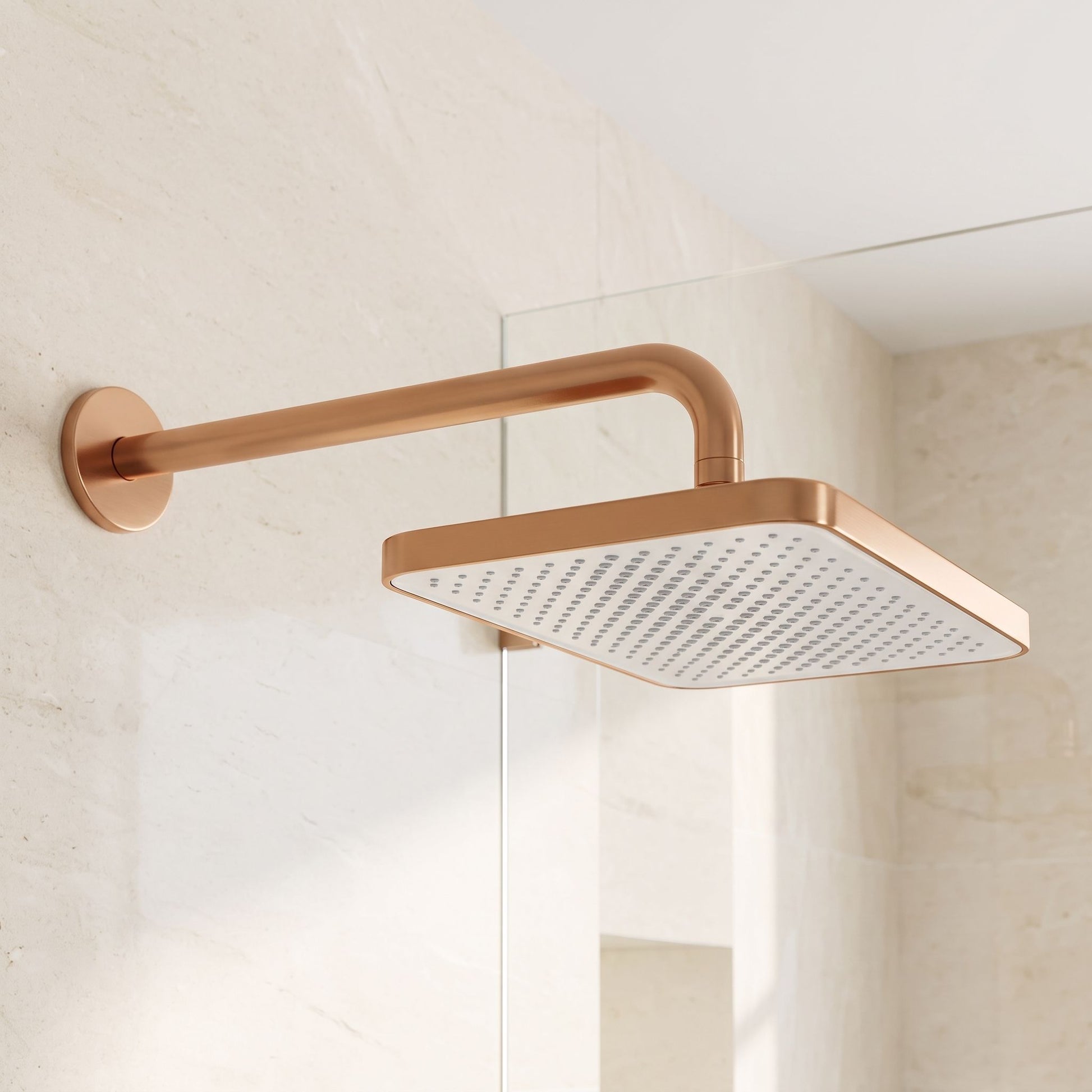 Pălărie De Duș Dreptunghiulară REA JS-032 Brushed Copper 5