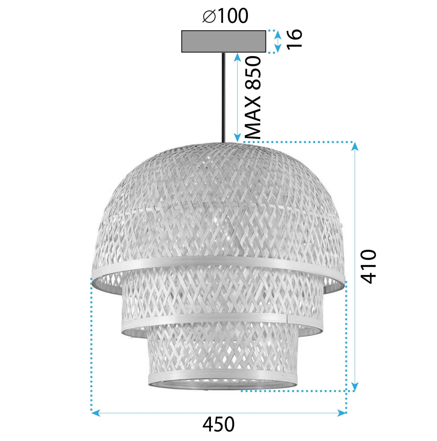 Lampă de tavan Bamboo APP1629-1CP  7