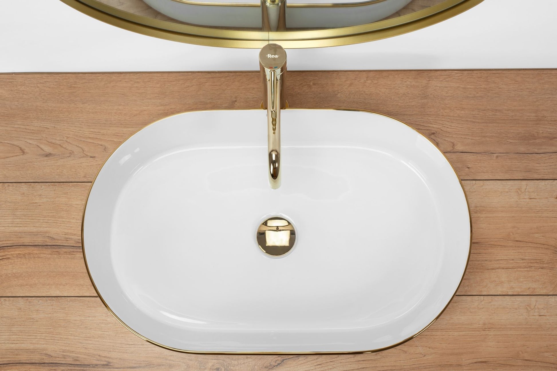 Lavoar pe blat Rea Nadia White Gold Edge 5
