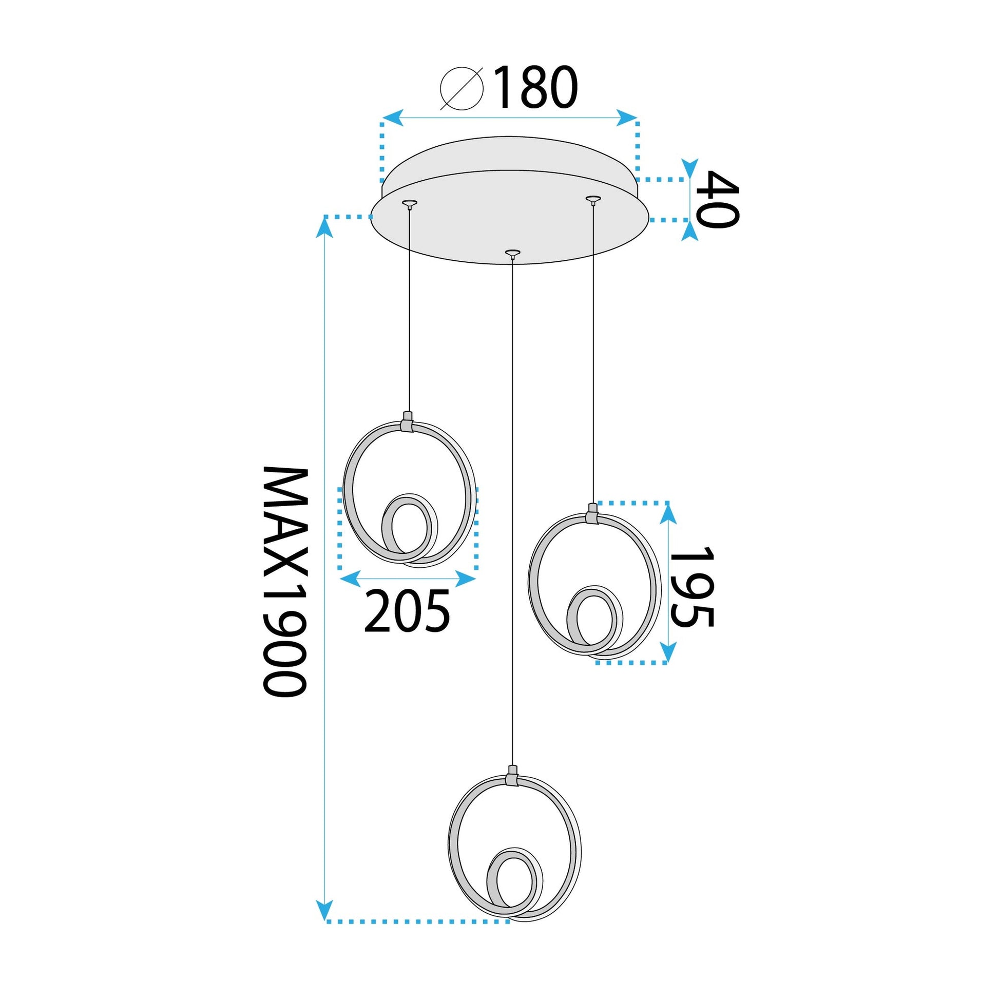 Lampa Led Lhj095-3cp Gold  7