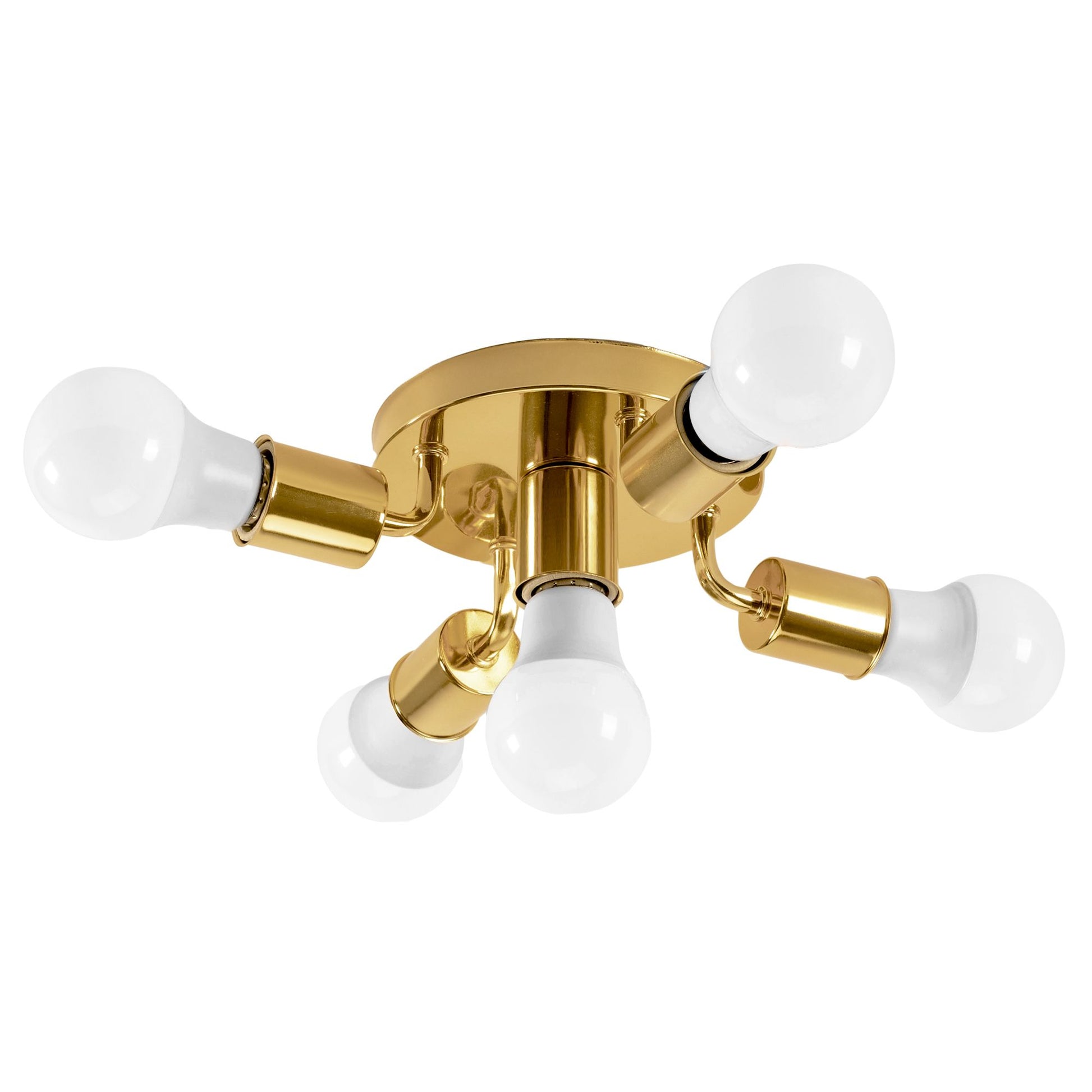 Lampă de tavan cu reflector metalic Auriu APP708-5c  2