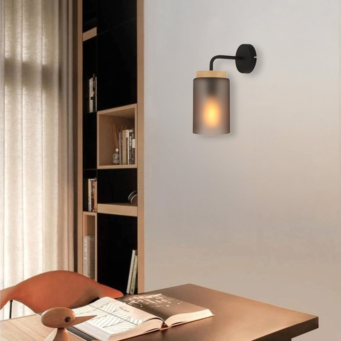 Lampa De Perete APP1814-1W Frosted Grey  2