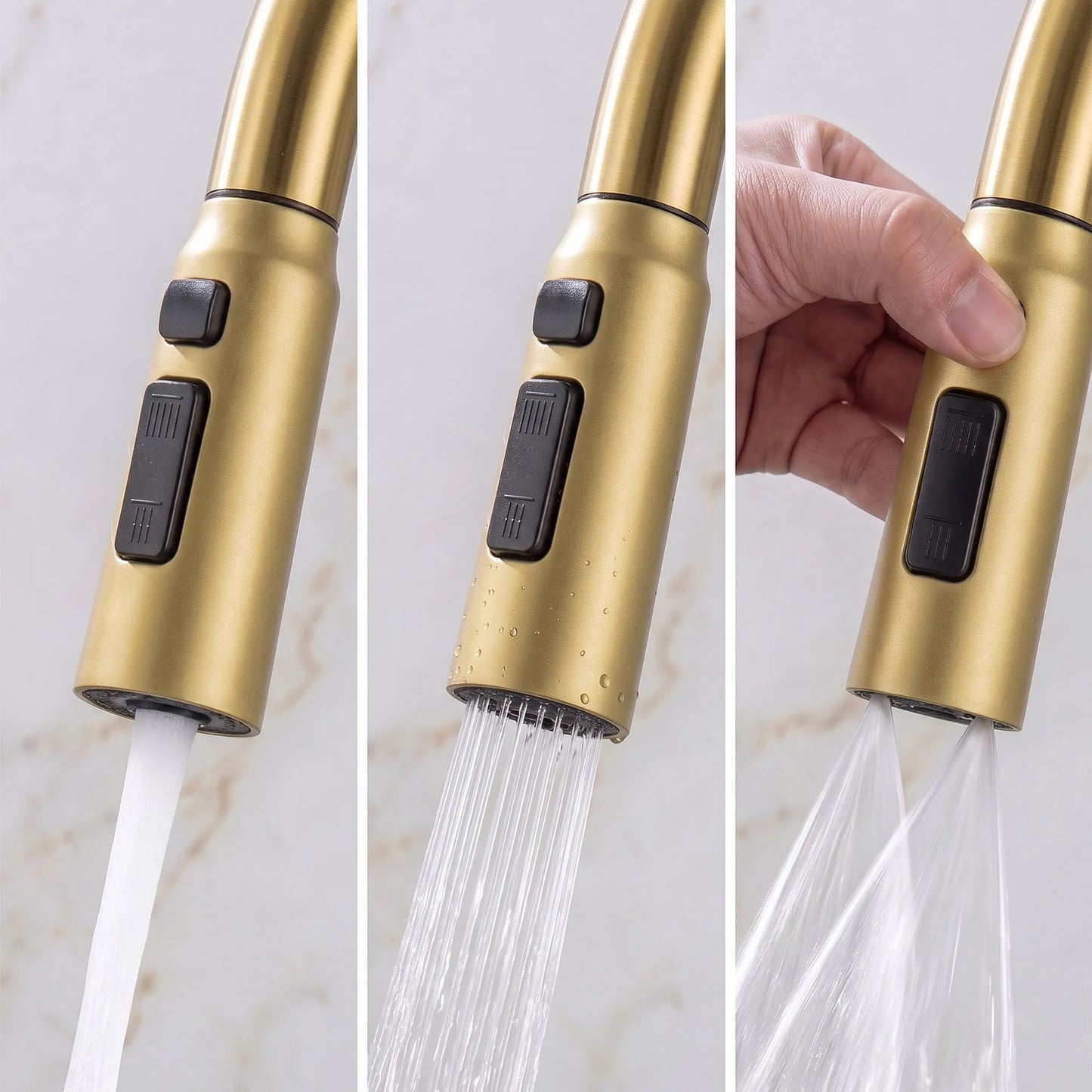 Chiuvetă multifuncțională din oțel 10 în 1 REA Alonzo Brush Gold  10