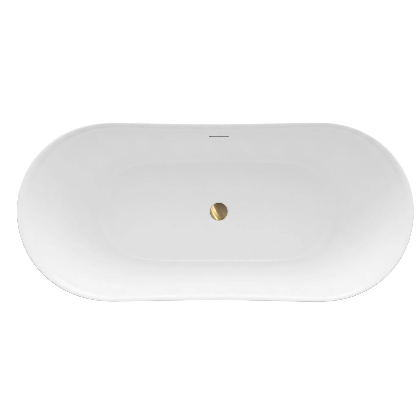 Cadă acrilică freestanding Lusso Slim 170 Capac dop cupru periat 10