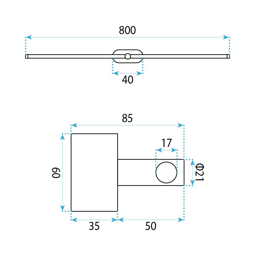 Aplică LED pentru baie APP1891-1W 80 cm GOLD  10