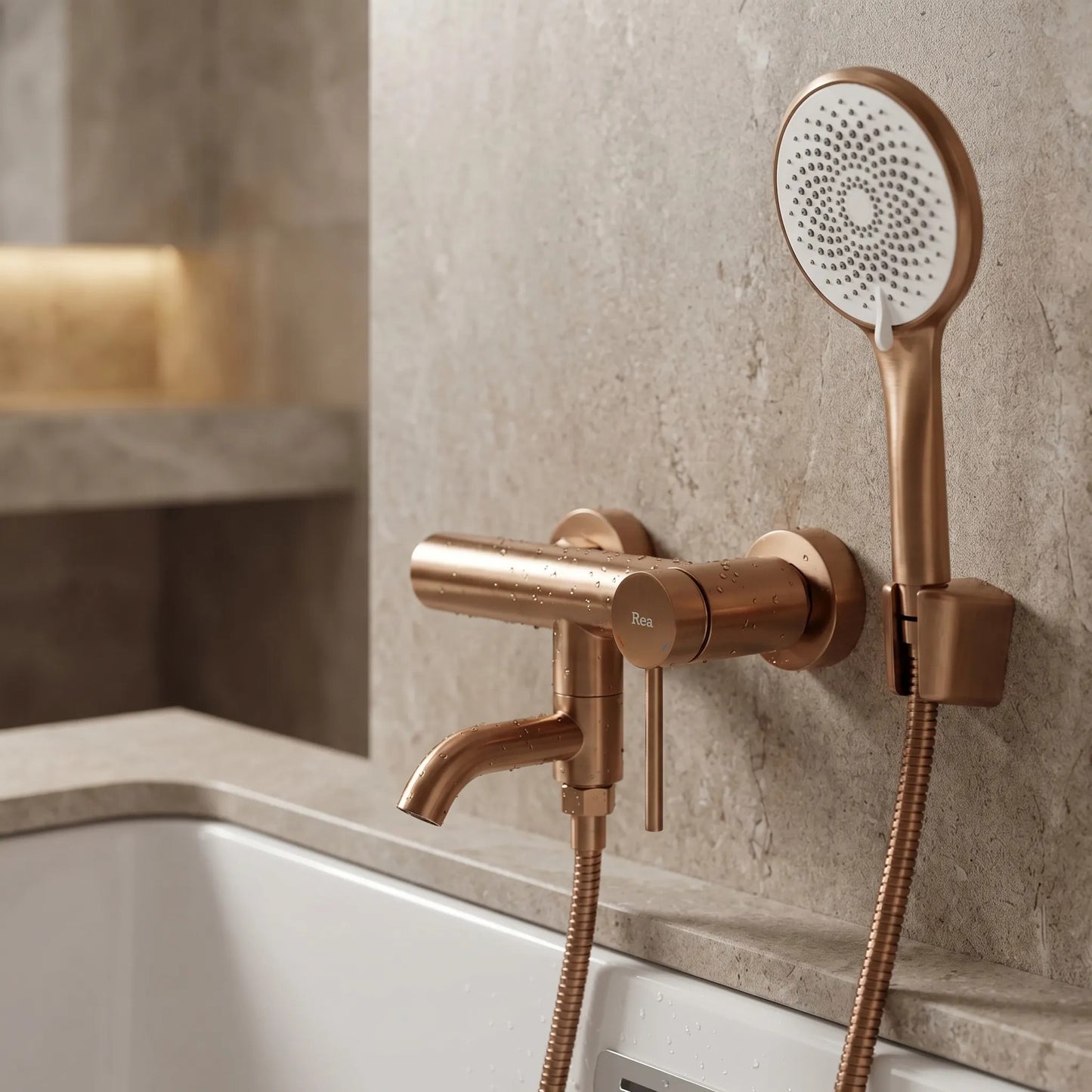 Baterie pentru cadă Rea Clif Brushed Copper  10