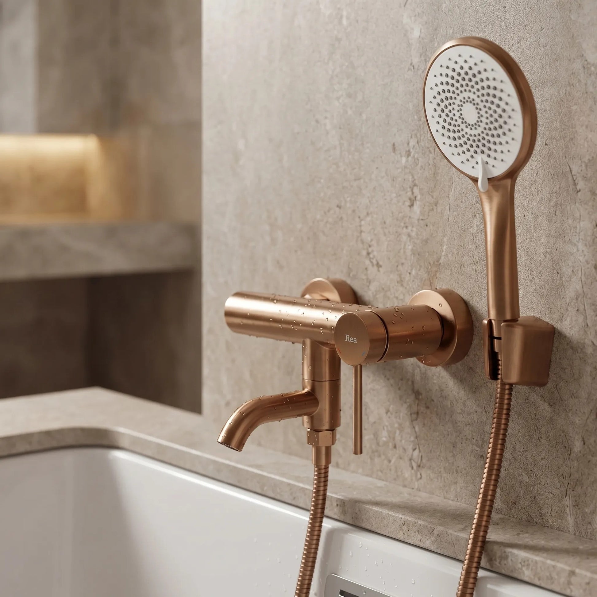 Baterie pentru cadă Rea Clif Brushed Copper  10