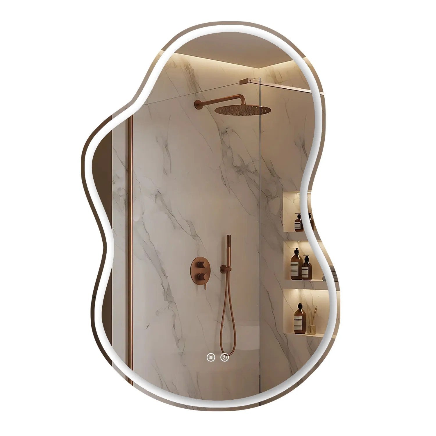 Oglindă LED UNO DOUBLE 80x55 cm  10
