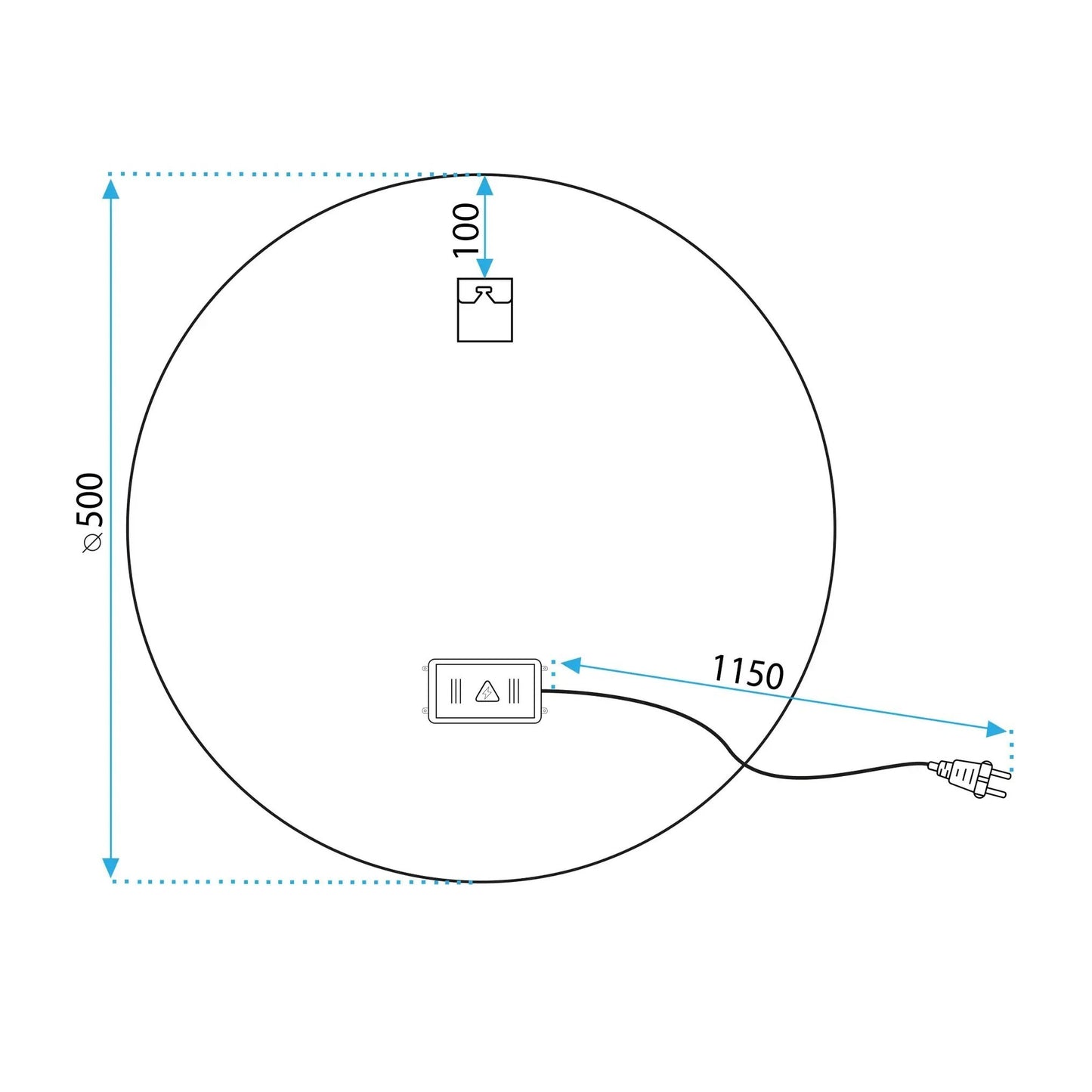 Oglindă LED SOFT 50  10